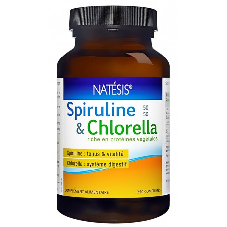 Spiruline + chlorella comp 400 mg 250 comp