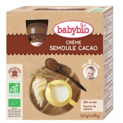 Crème semoule cacao 4 x85gr