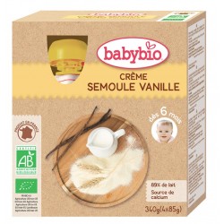 Crème semoule vanille 4 x85gr