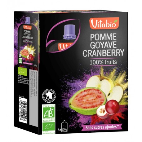 Vb pomme goyave cranberry 4x120g