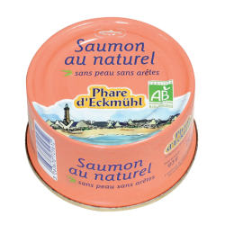 Saumon bio au naturel 93 gr