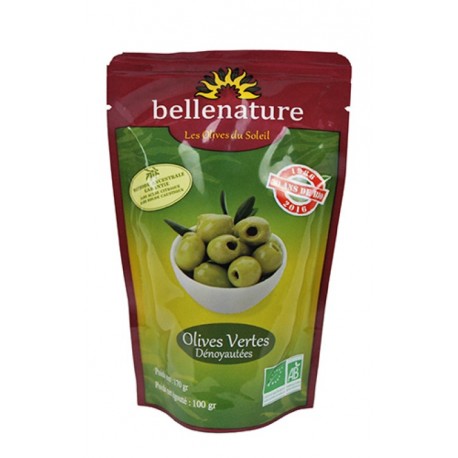 Olives vertes natures 130 gr