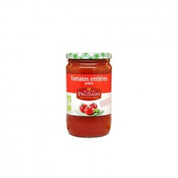Tomates ent.pelees & basilic frais 630g