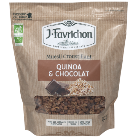 Muesli croustillant quinoa choco 450g