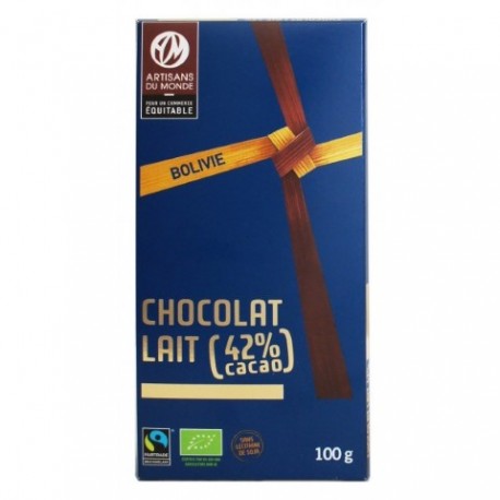 Chocolat lait 42% 100gr