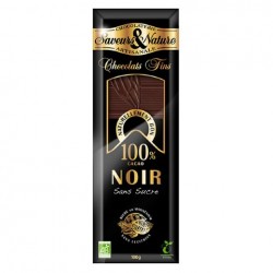 Chocolat noir 100% cacao 100 gr