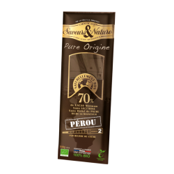 Chocolat noir 70% cacao perou 100 gr