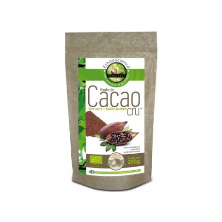 Poudre de cacao cru (sans sucre) 200g