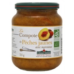Compote pêches jaunes 725g