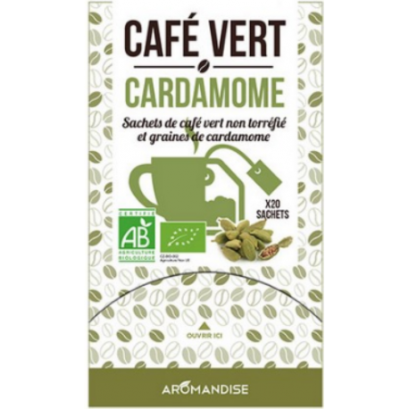 Cafe vert cardamone 2 sac.60g