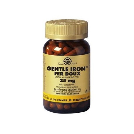 Gentle iron fer doux 25 mg 90 gel